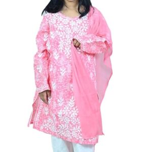Chikankari Girls Kurta Set